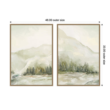 Art Set Sylvie Dark Gold 2 Piece Set 23x33 2