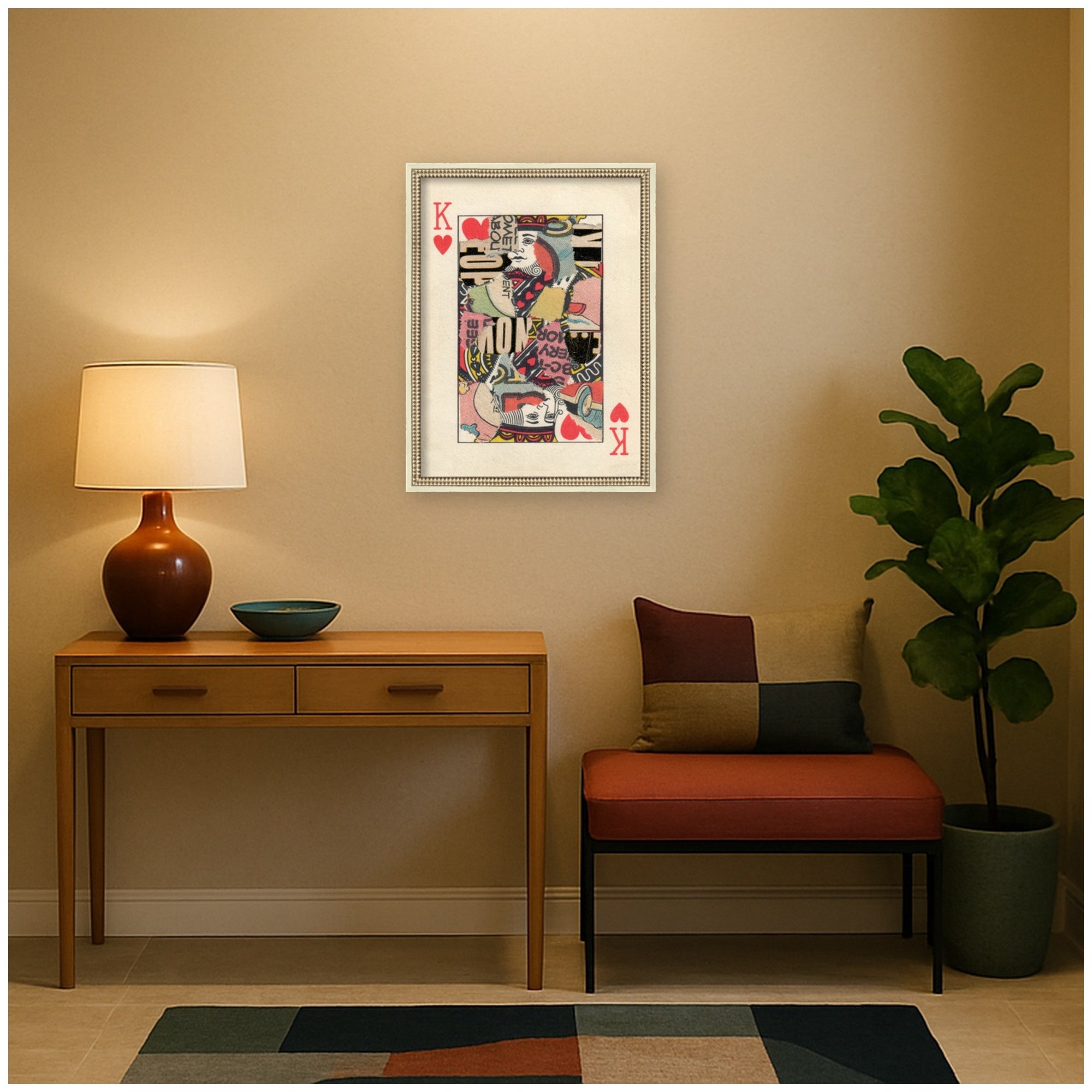 King for Now by Felicia Dadak Framed Mounted Canvas Wall Art Print