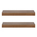 Floating Shelf 2 Piece 24 Inch Rustic Brown 3
