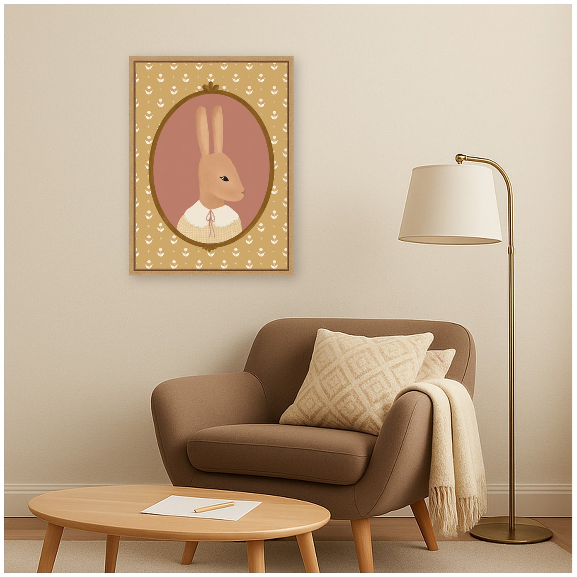 Framed Canvas 18x24 Sylvie Natural 6