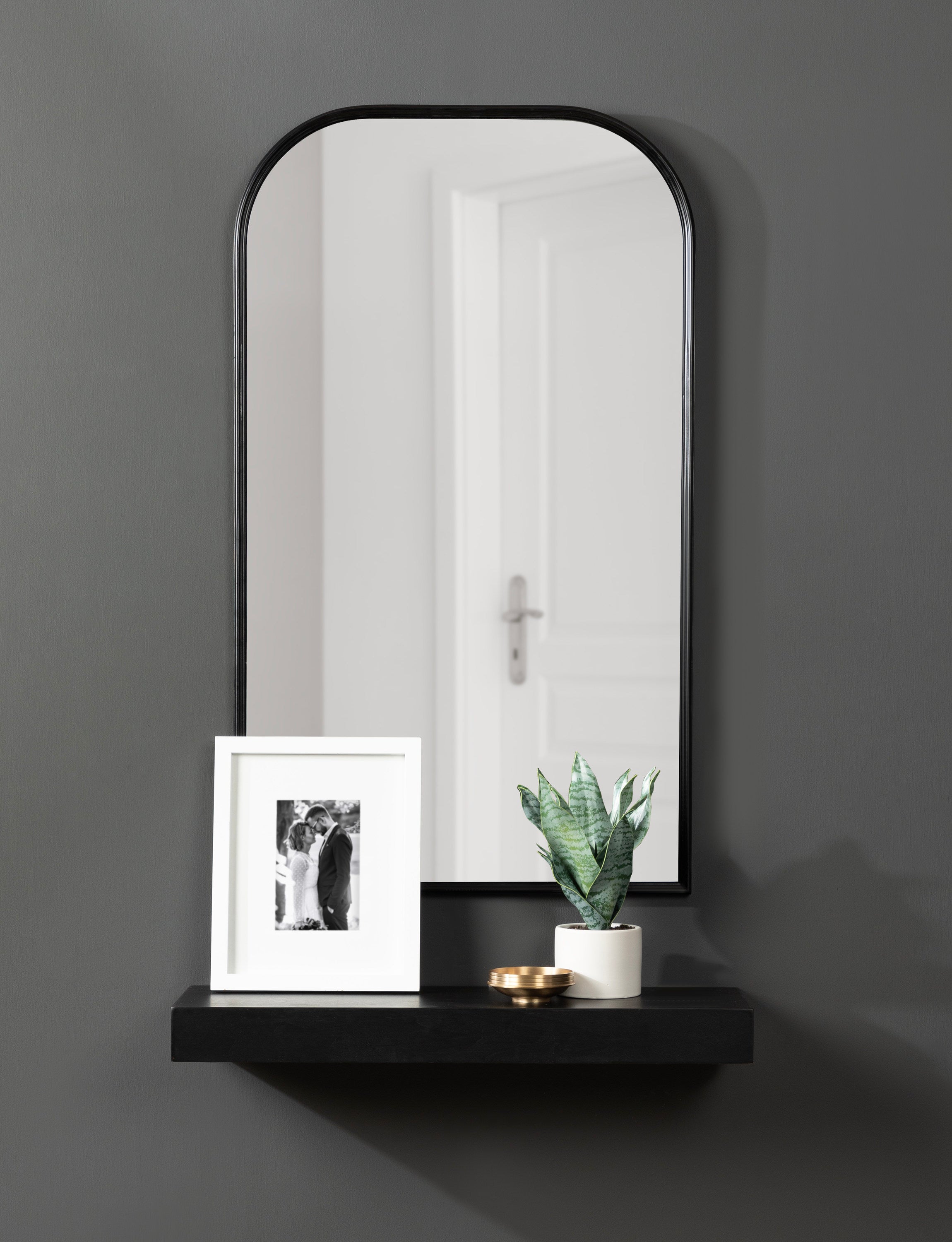 Arch Mirror Black 20x34 7
