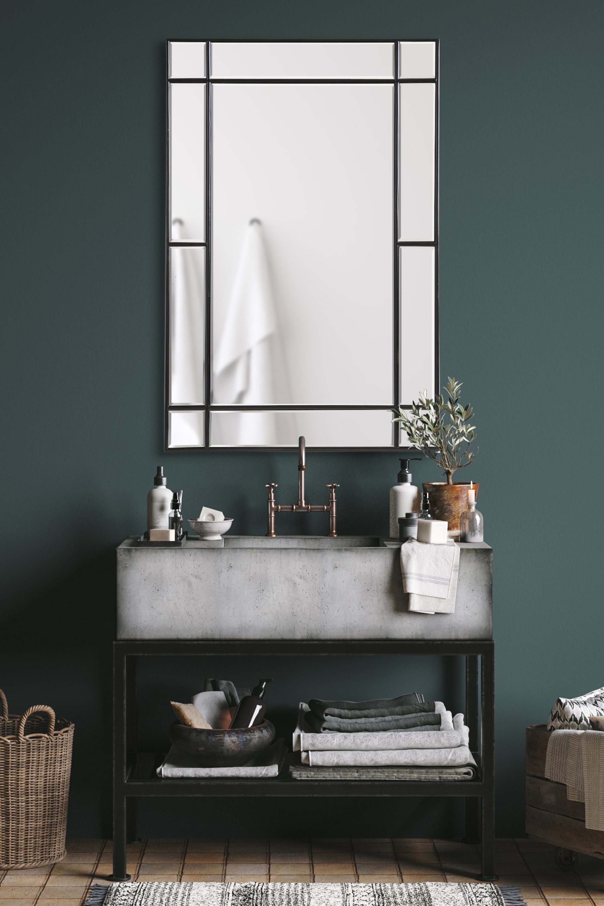 Rectangle Mirror Black 24x36 7