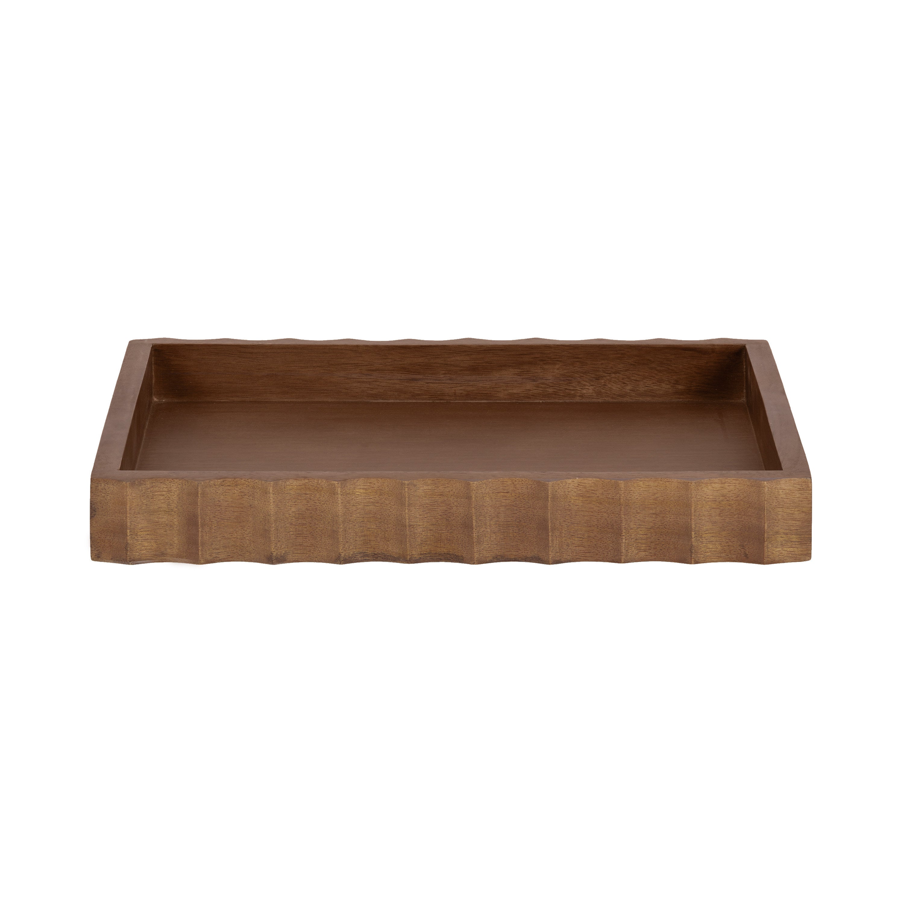 Serving Tray Walnut Brown 16x12 5