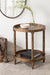 Side Table Rustic Brown 20x20x24 7