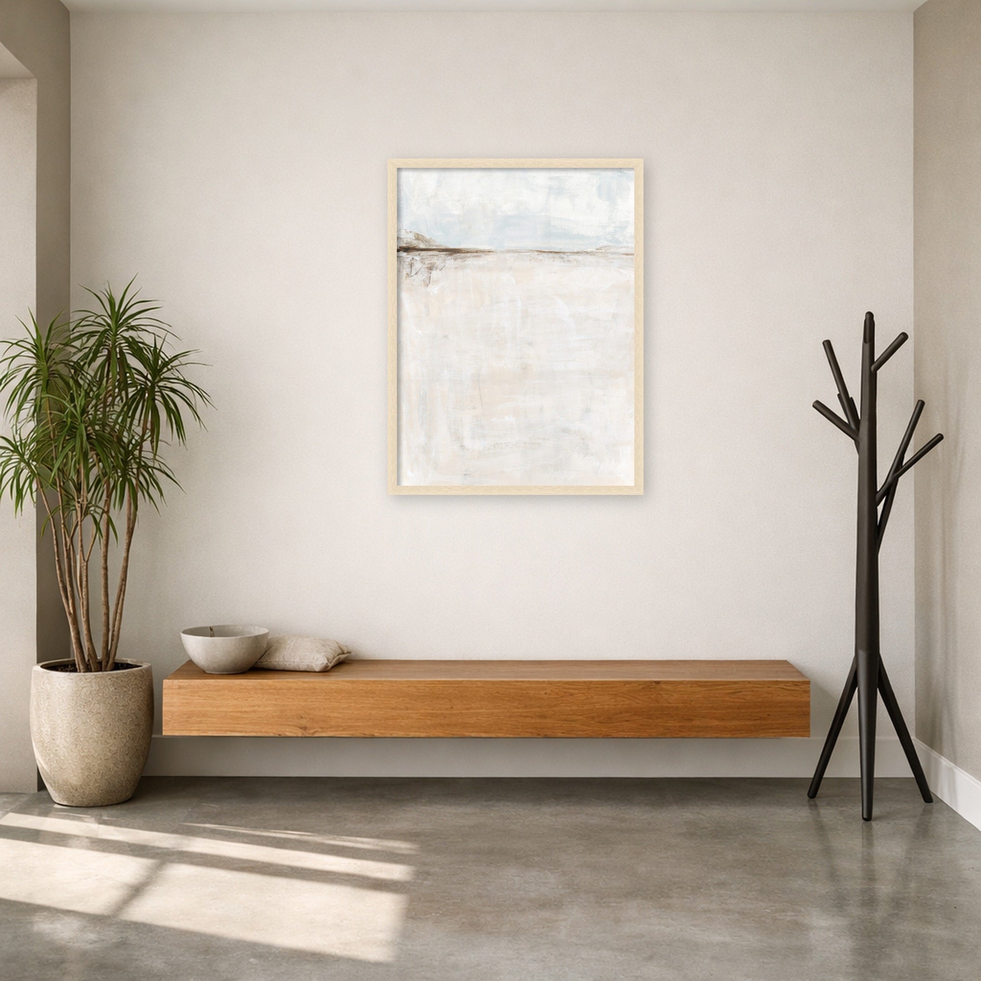 Mounted Canvas 29x38 Woodgrain Stripe Blonde 6