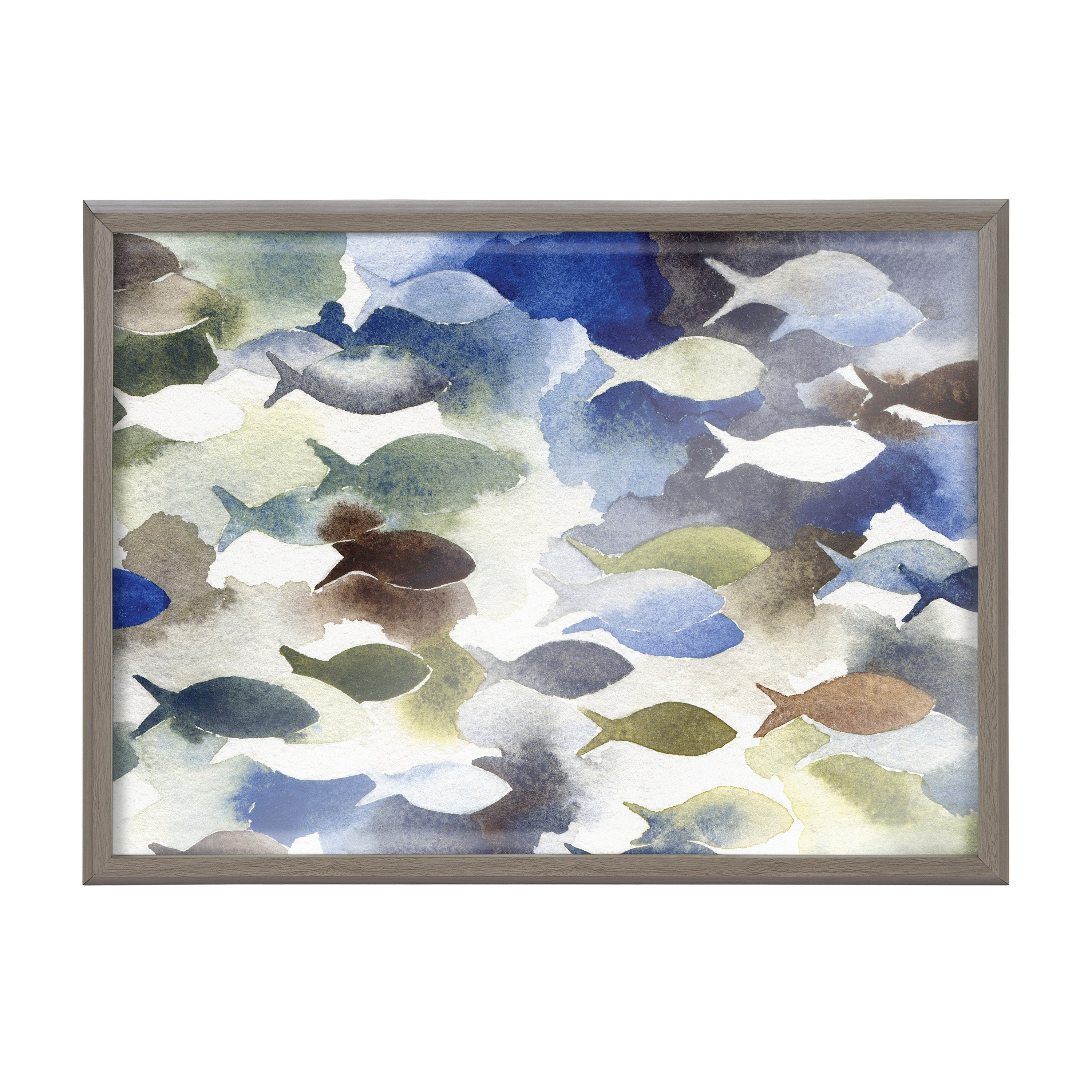 Blake Concurrent Framed Printed Glass by Janet Meinke-Lau