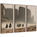 Art Set Sylvie Walnut 3 Piece Set 18x40 1