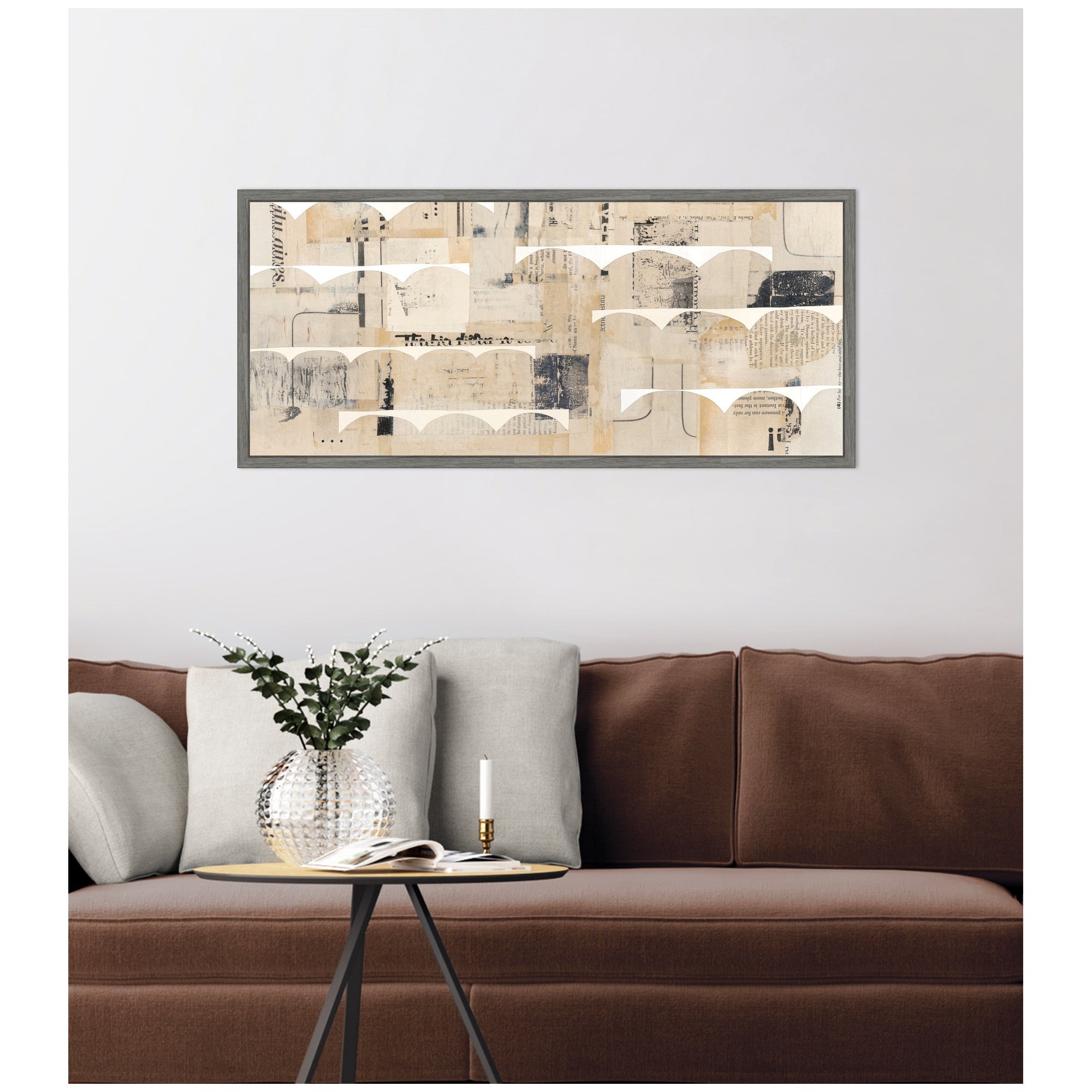Revolved Half Moon Panel by Felicia Dadak Framed Canvas Wall Art Print