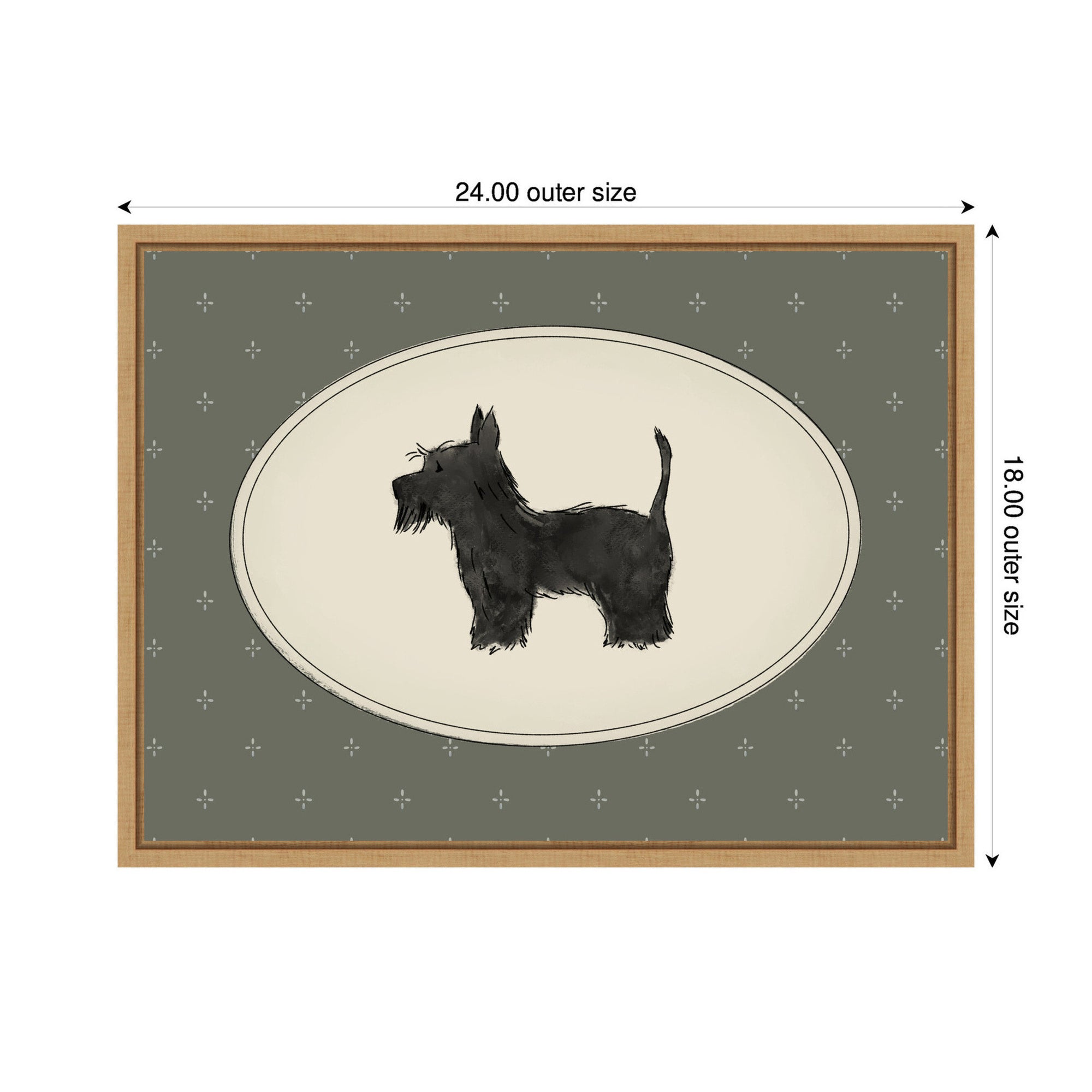 Framed Canvas 24x18 Sylvie Natural 2