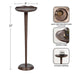 Drink Table Bronze 8x8x22 2