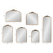 Arch Mirror 36x29 Gold 6