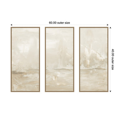 Art Set 3 Piece Set 18x40 Sylvie Dark Gold 2