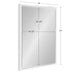 Rectangle Mirror White 18x24 5