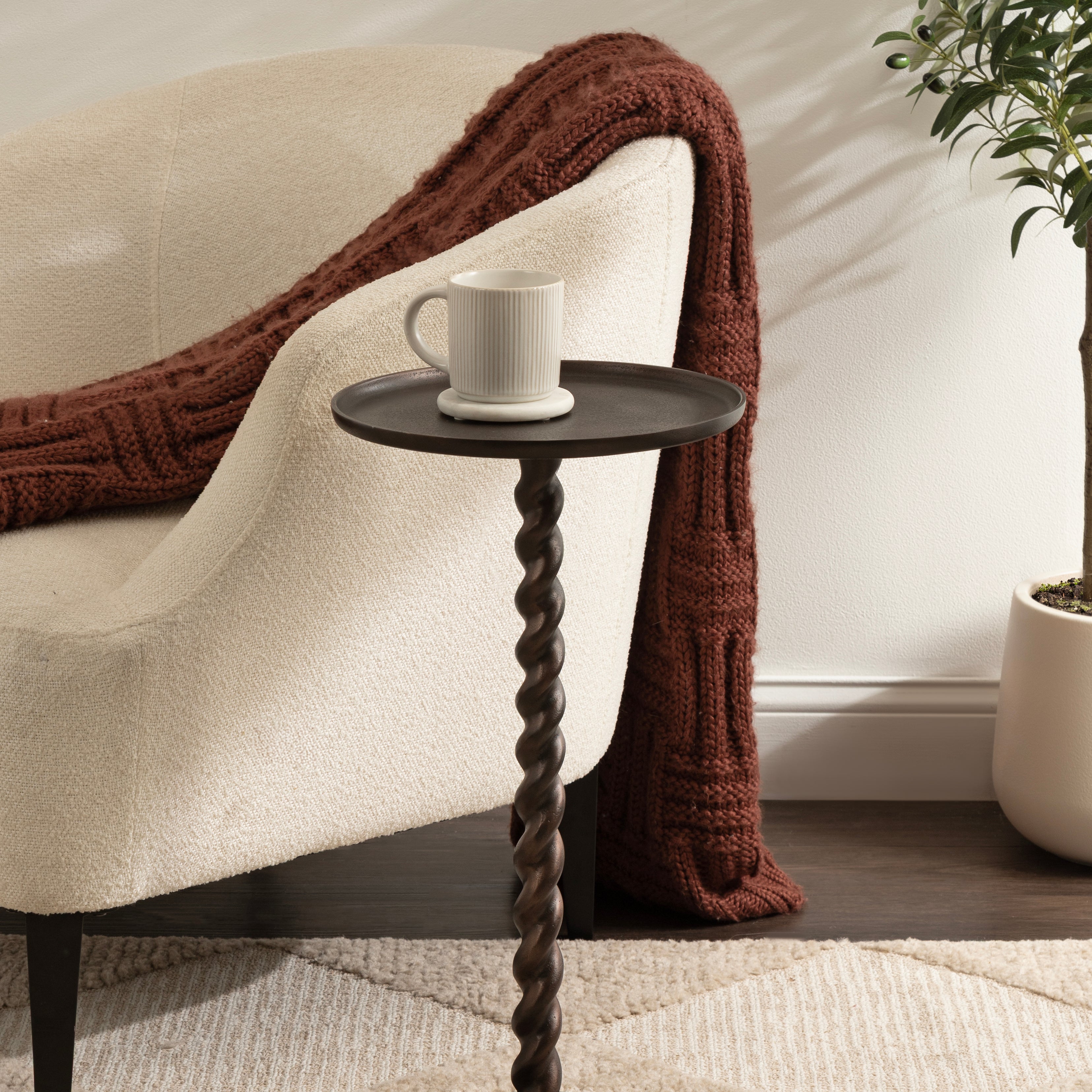 Side Table 13x13x24 Bronze 6