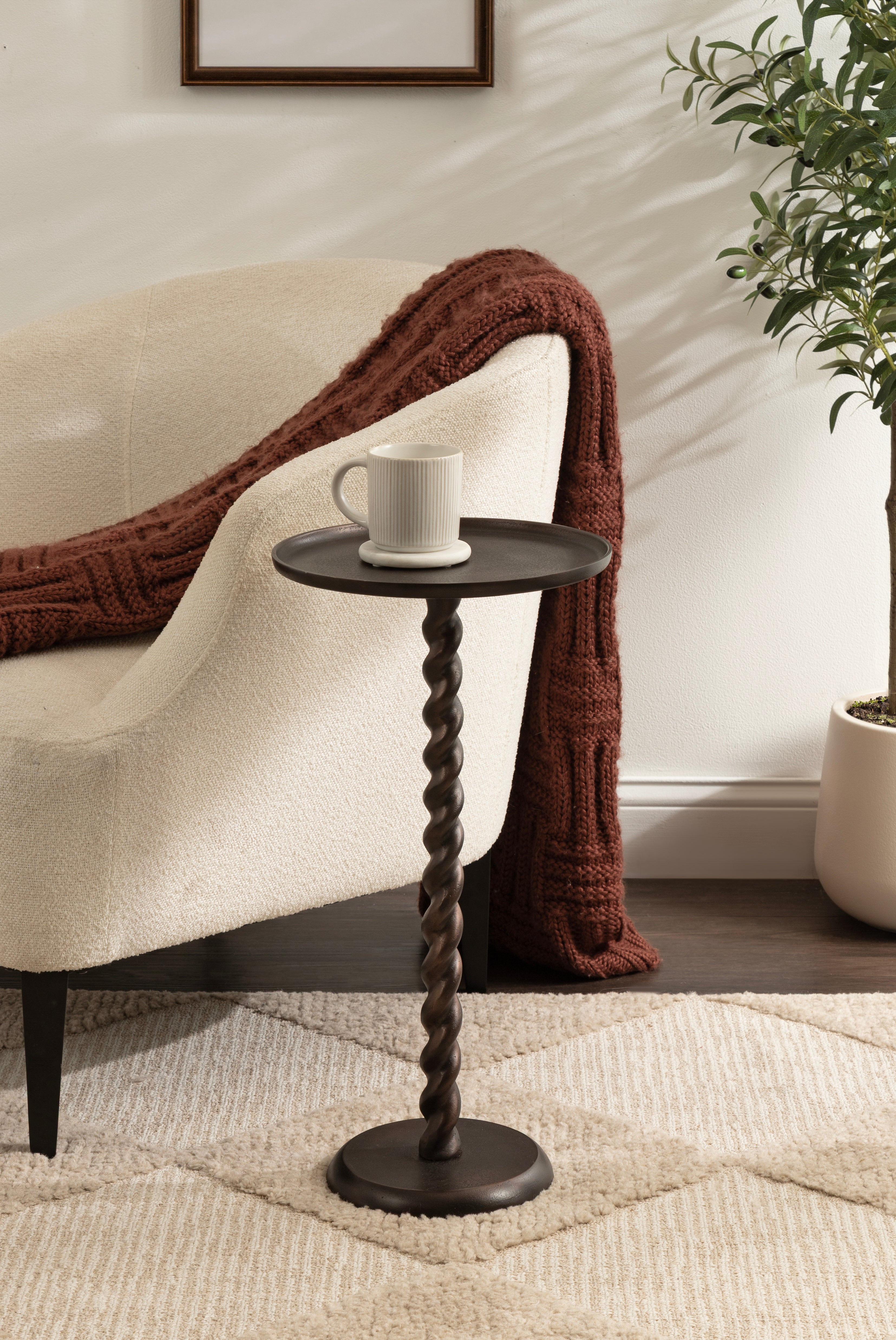Side Table 13x13x24 Bronze 6