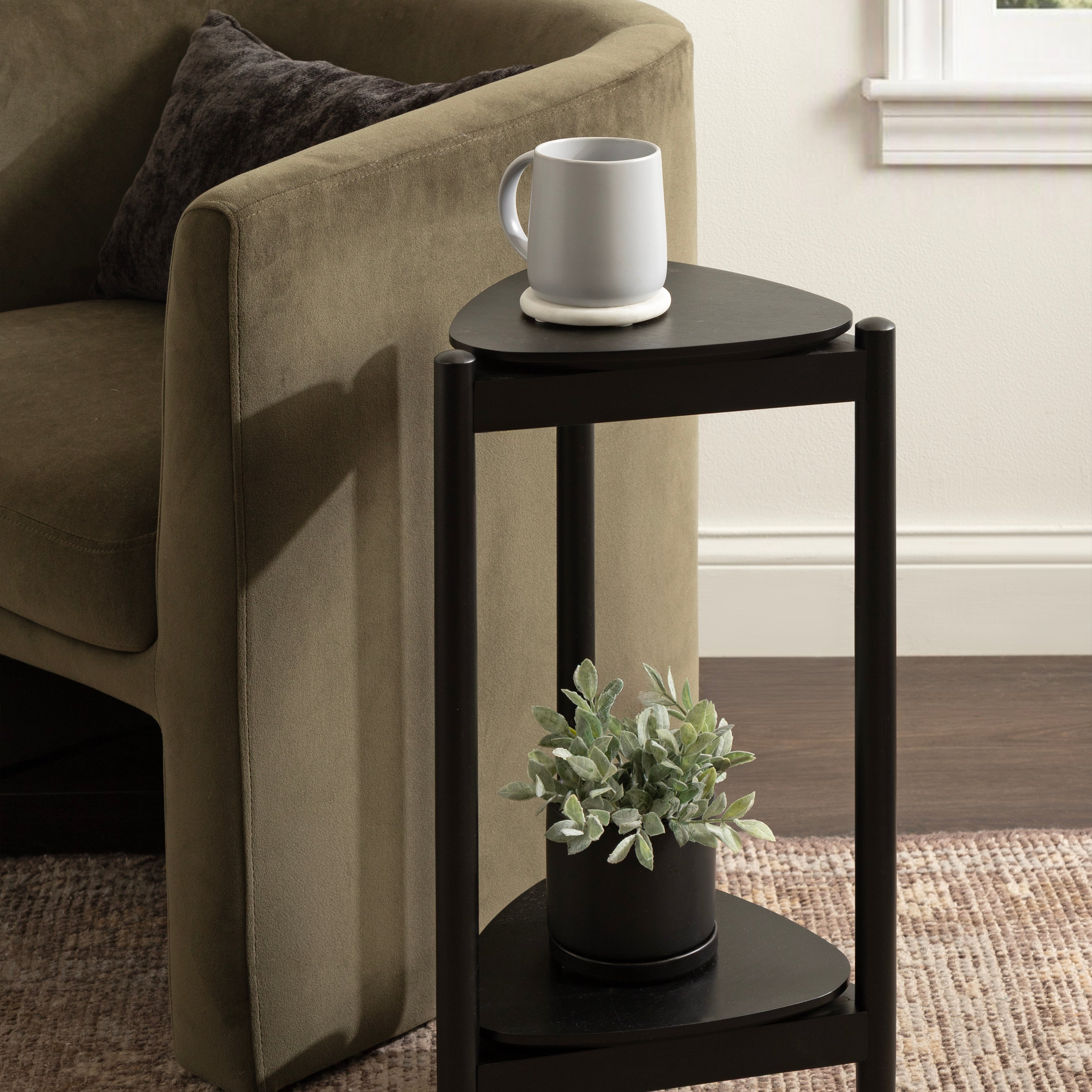 Side Table 12x13x24 Black 6