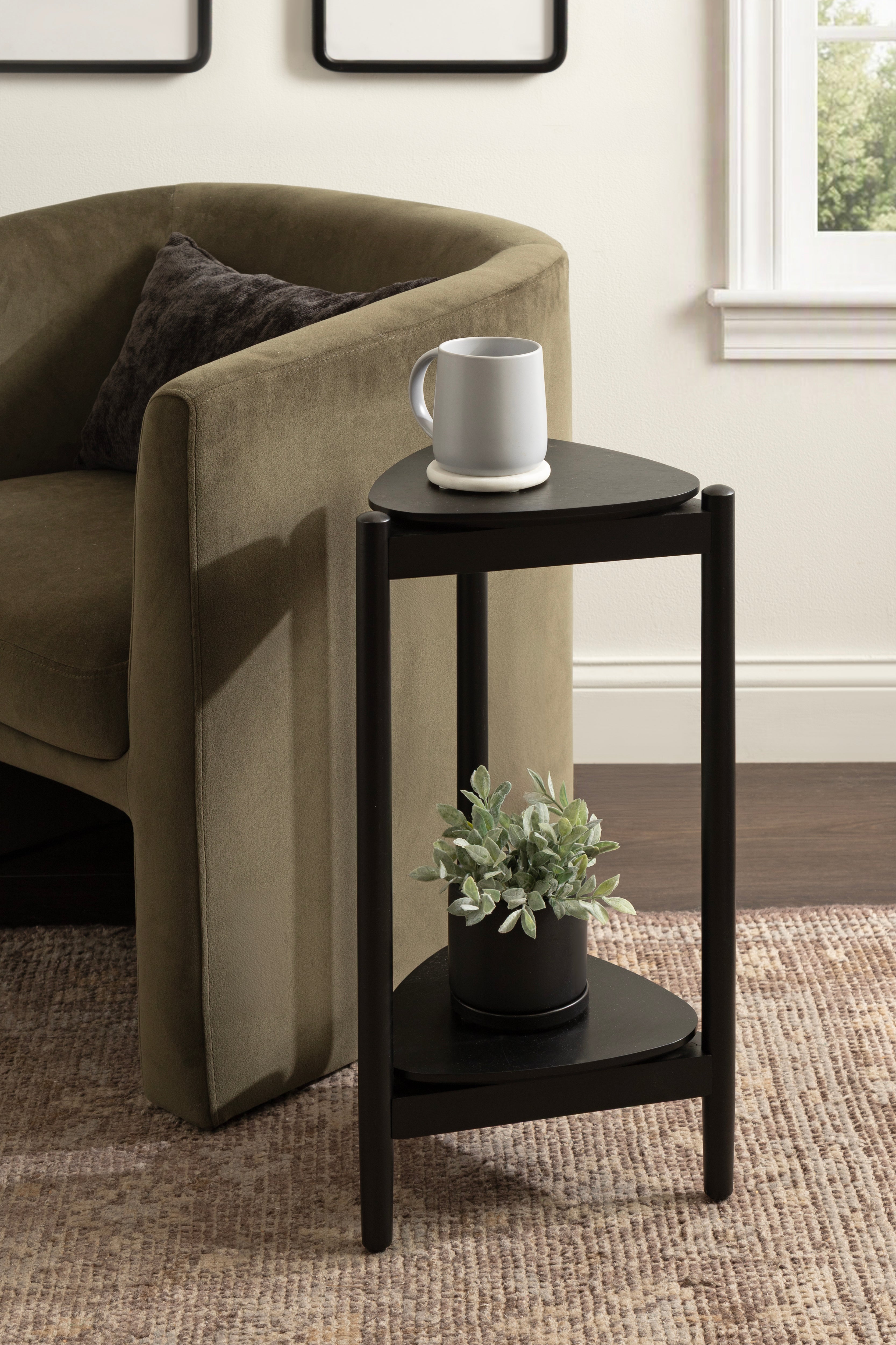 Side Table 12x13x24 Black 6