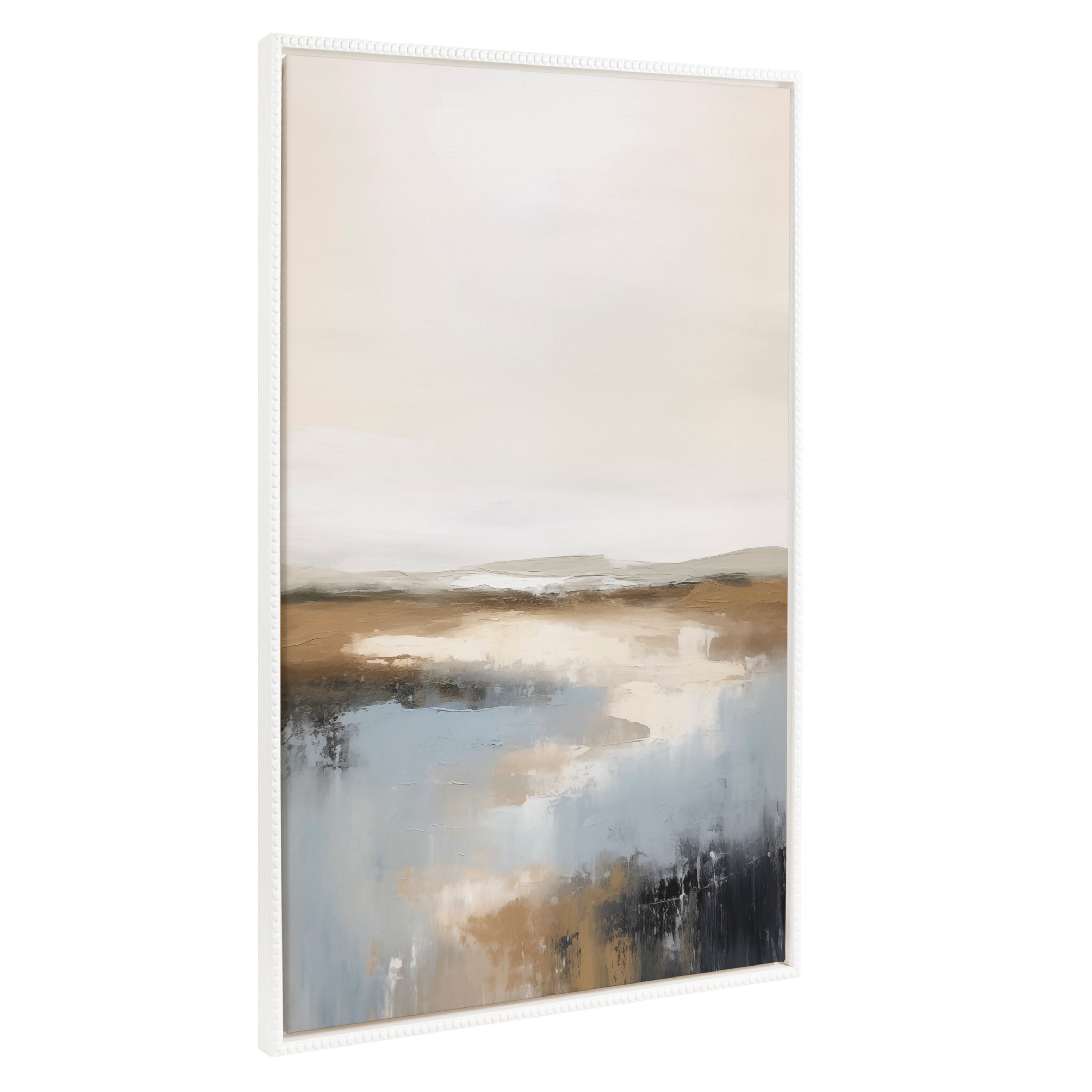 Framed Canvas 31.5x41.5 Sylvie Beaded White 1