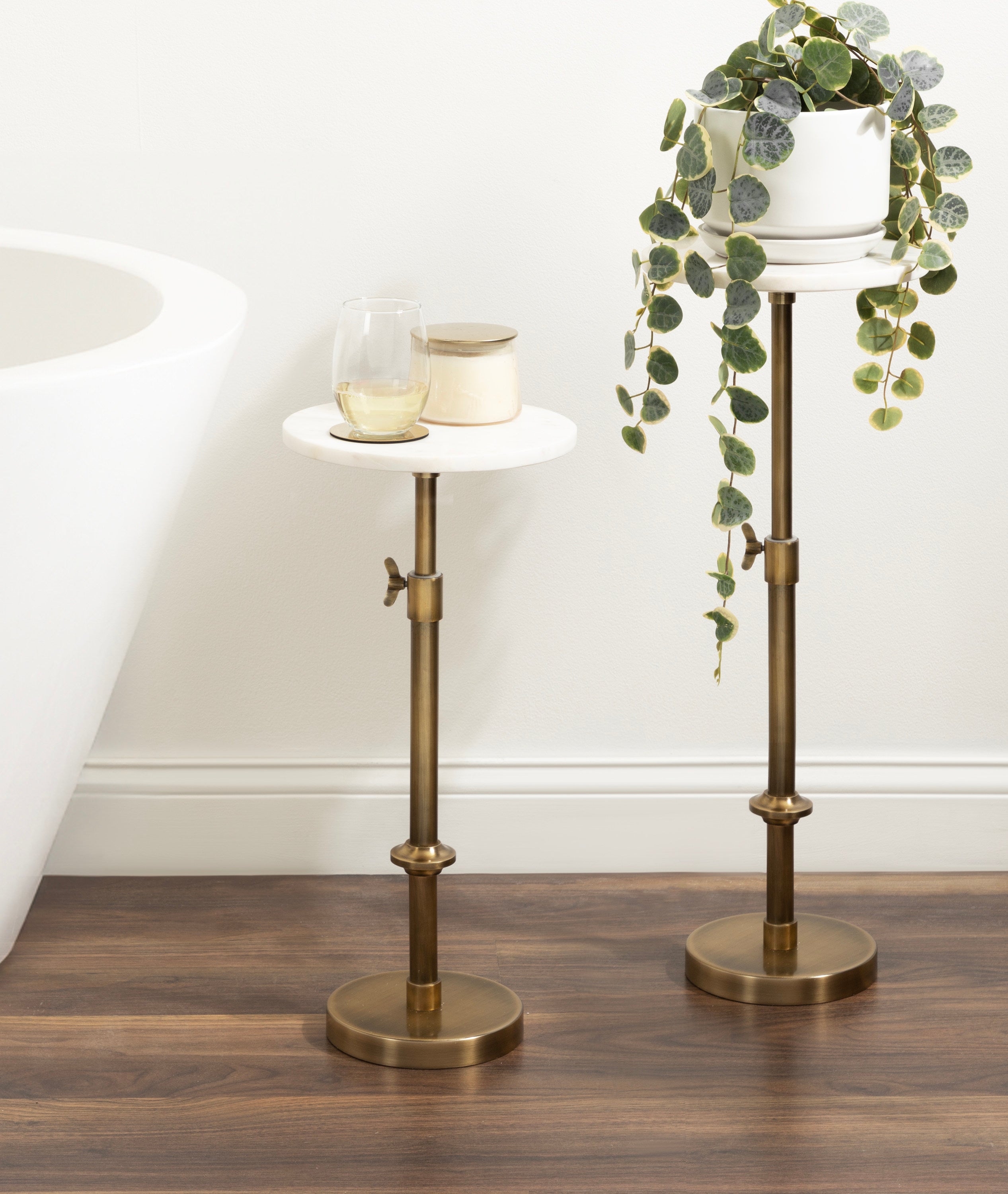 Drink Table White Gold 10x10x30 8