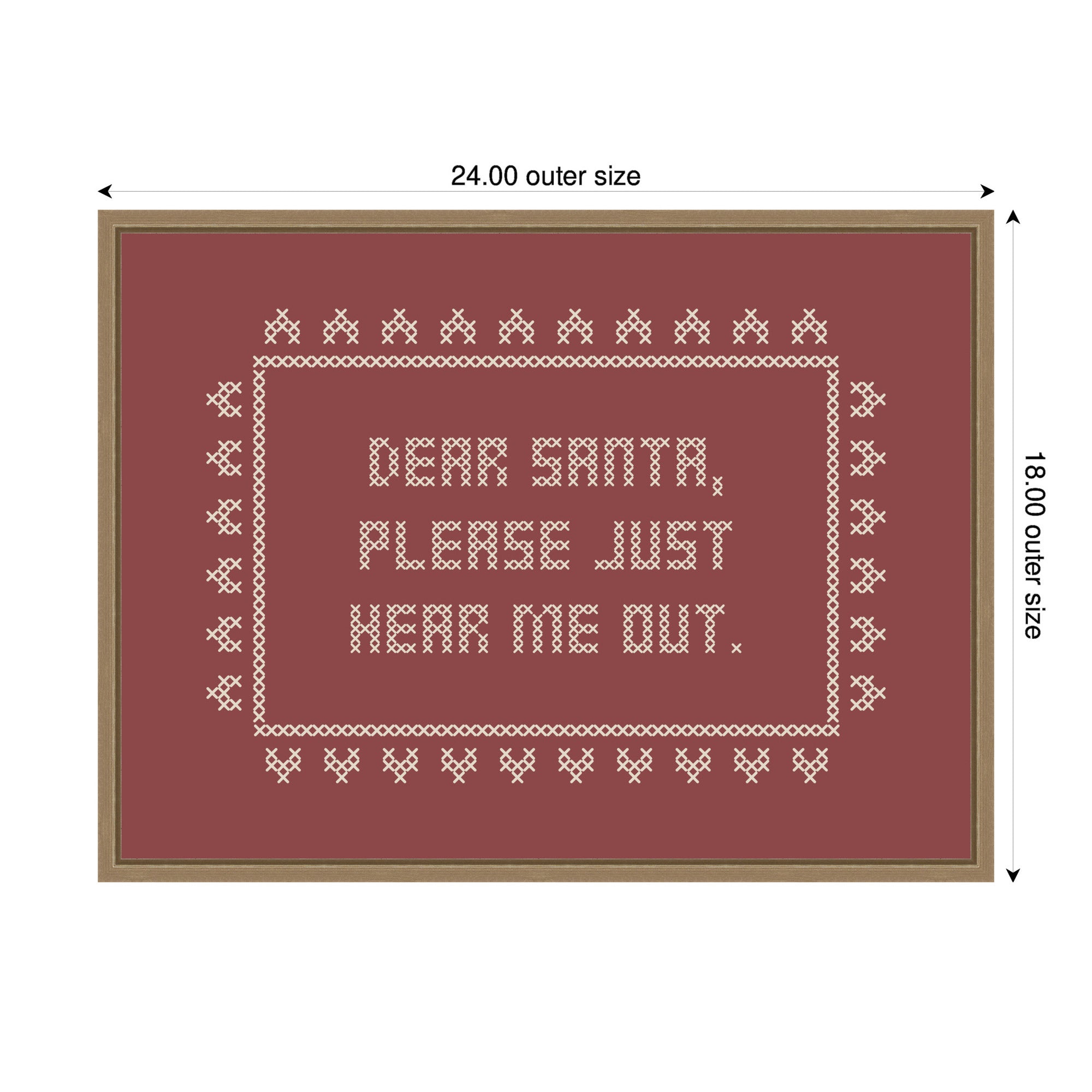 Framed Canvas Sylvie Dark Gold 24x18 2