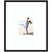 Wall Frame Svelte Noir Black 22x26 matted to 8x10 1