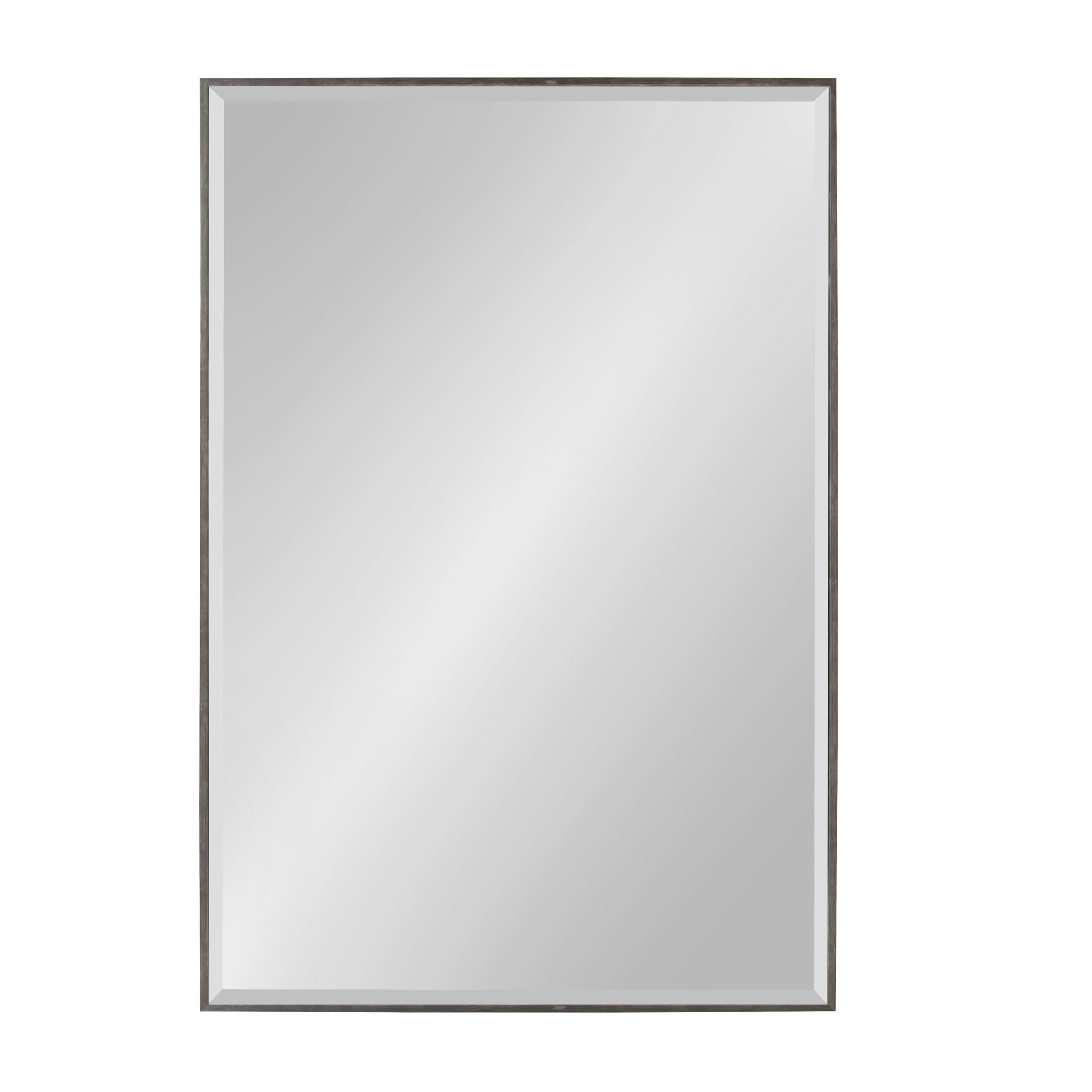 Rectangle Mirror Dark Silver 24.75x36.75 2