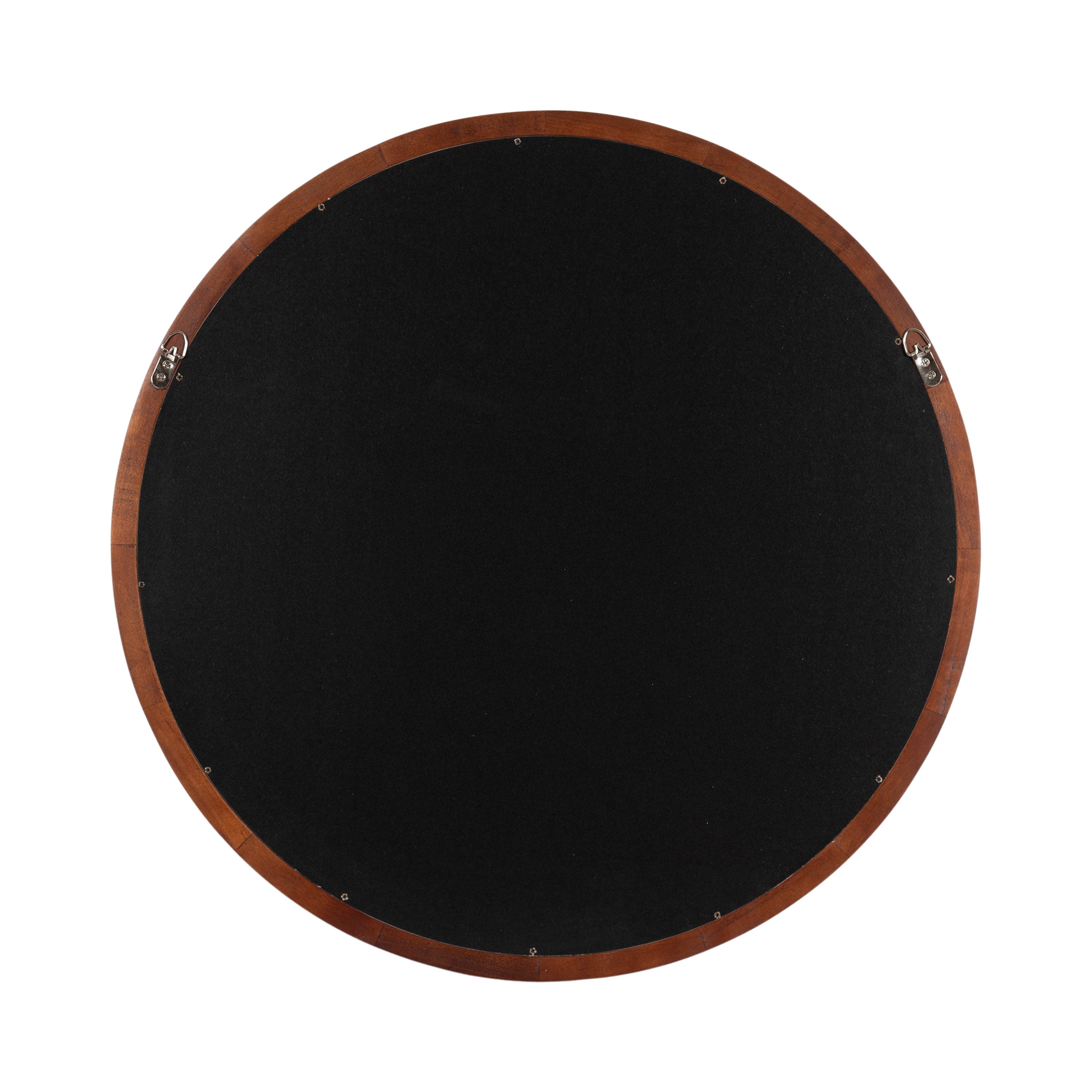 Round Mirror Dark Brown 30" Diameter 4