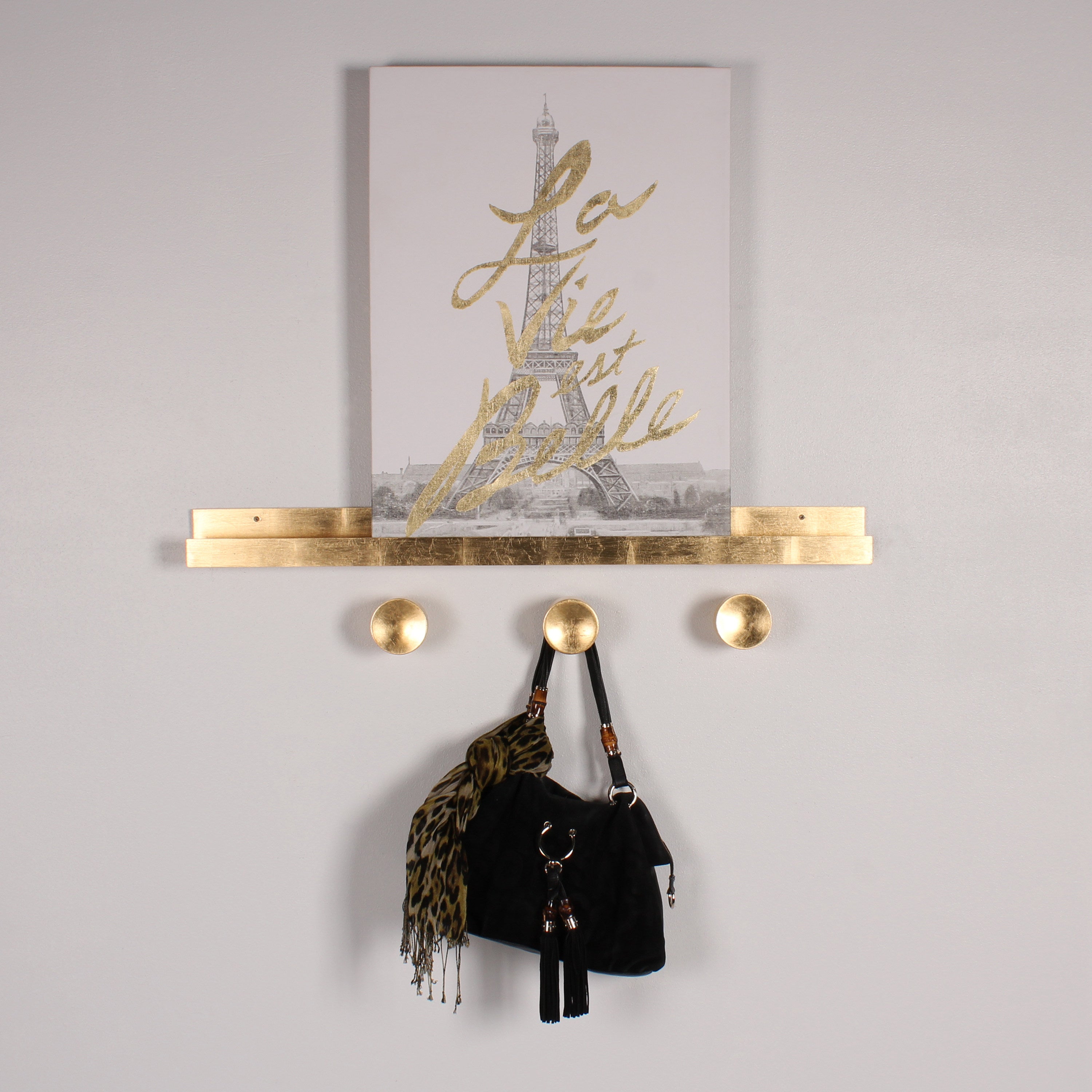 Levie Wooden Picture Ledge Wall Shelf