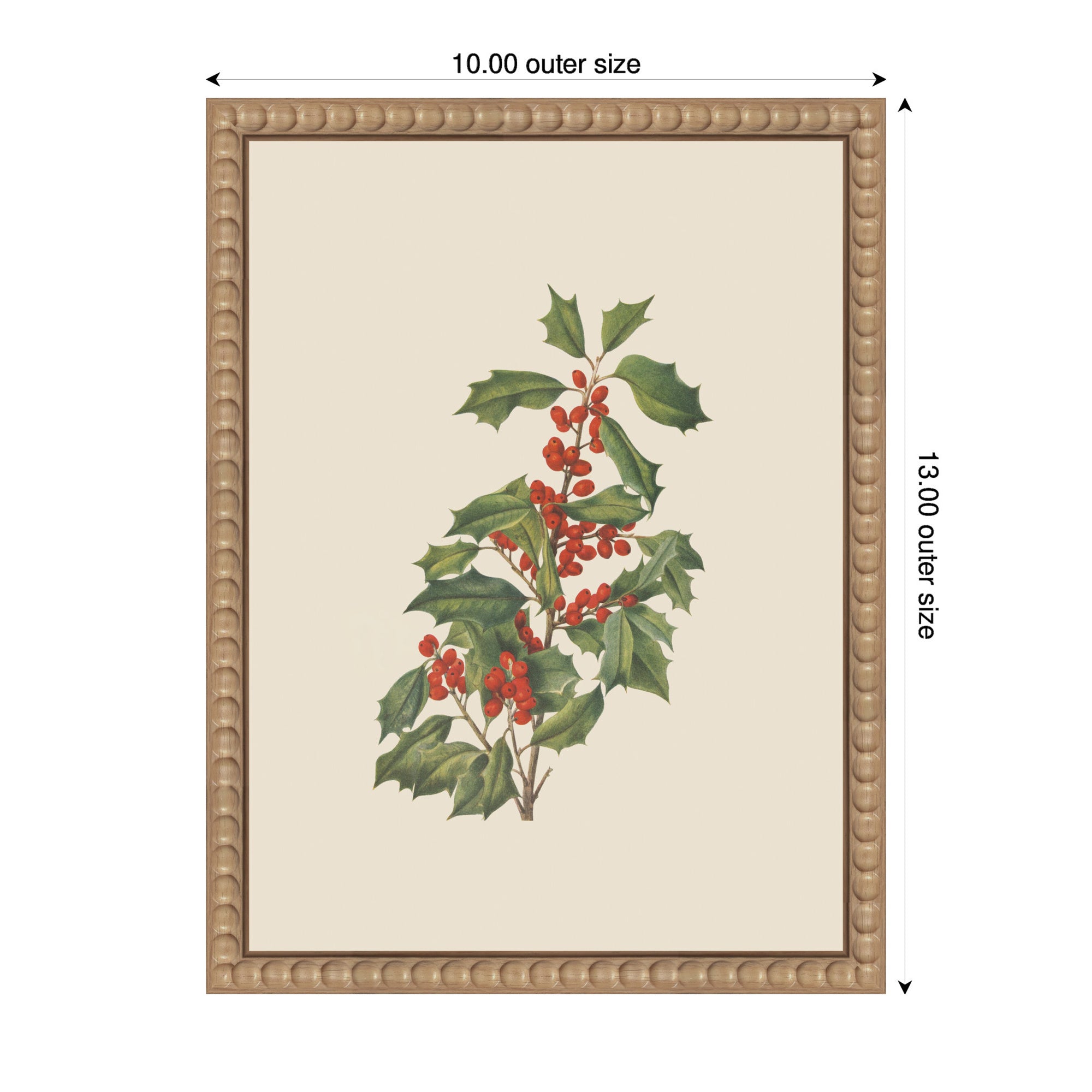 Framed Canvas Sylvie Beaded Rustic Natural 10x13 2
