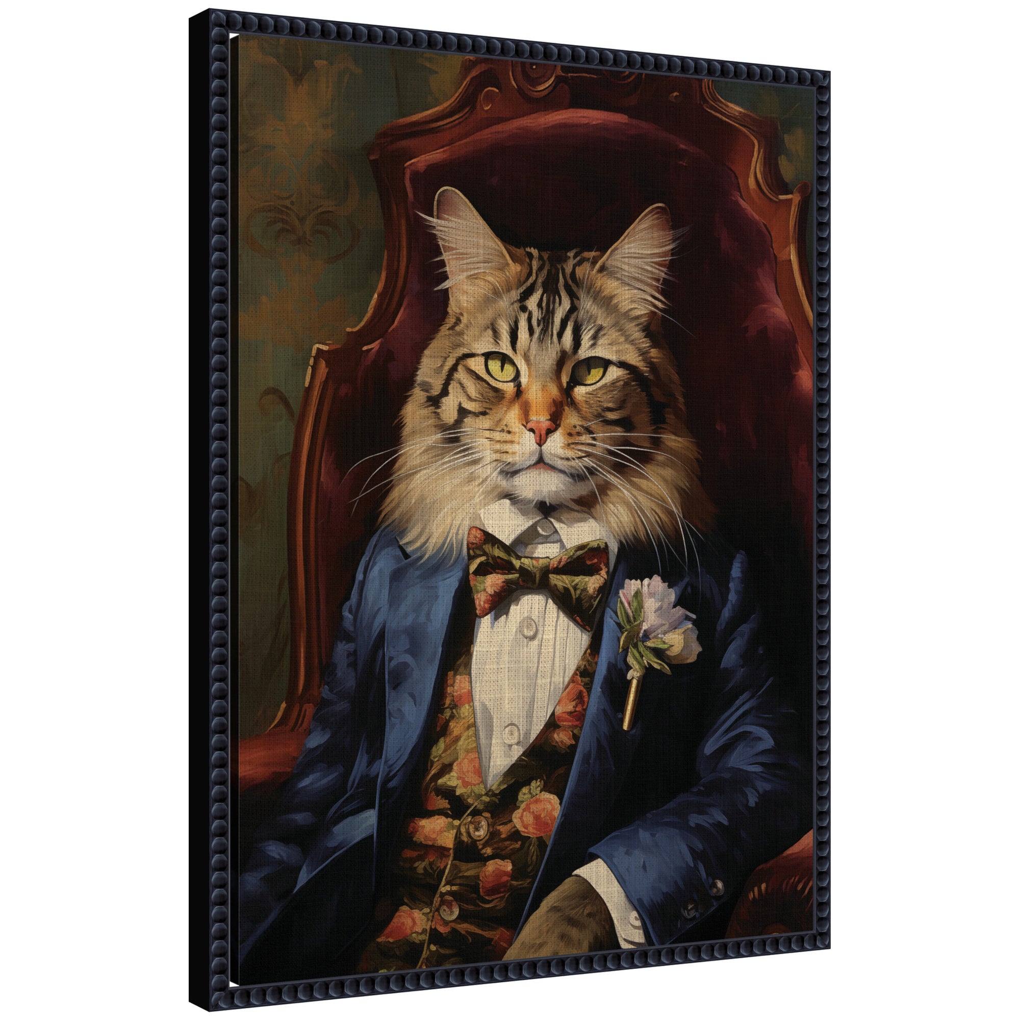 Framed Canvas 18x24 Sylvie Beaded Black 1