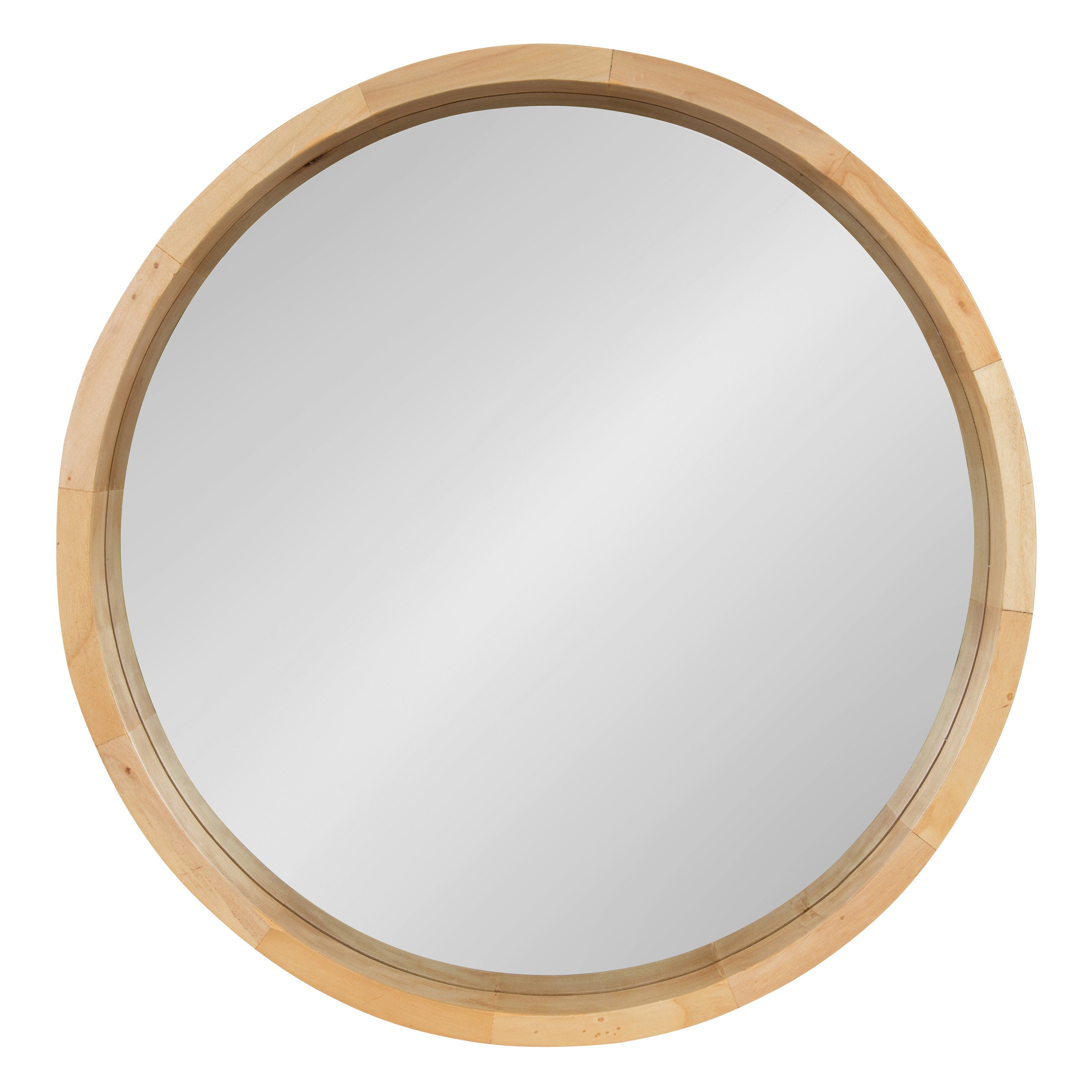 Round Mirror Natural 22" Diameter 2