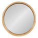 Round Mirror Natural 22" Diameter 2