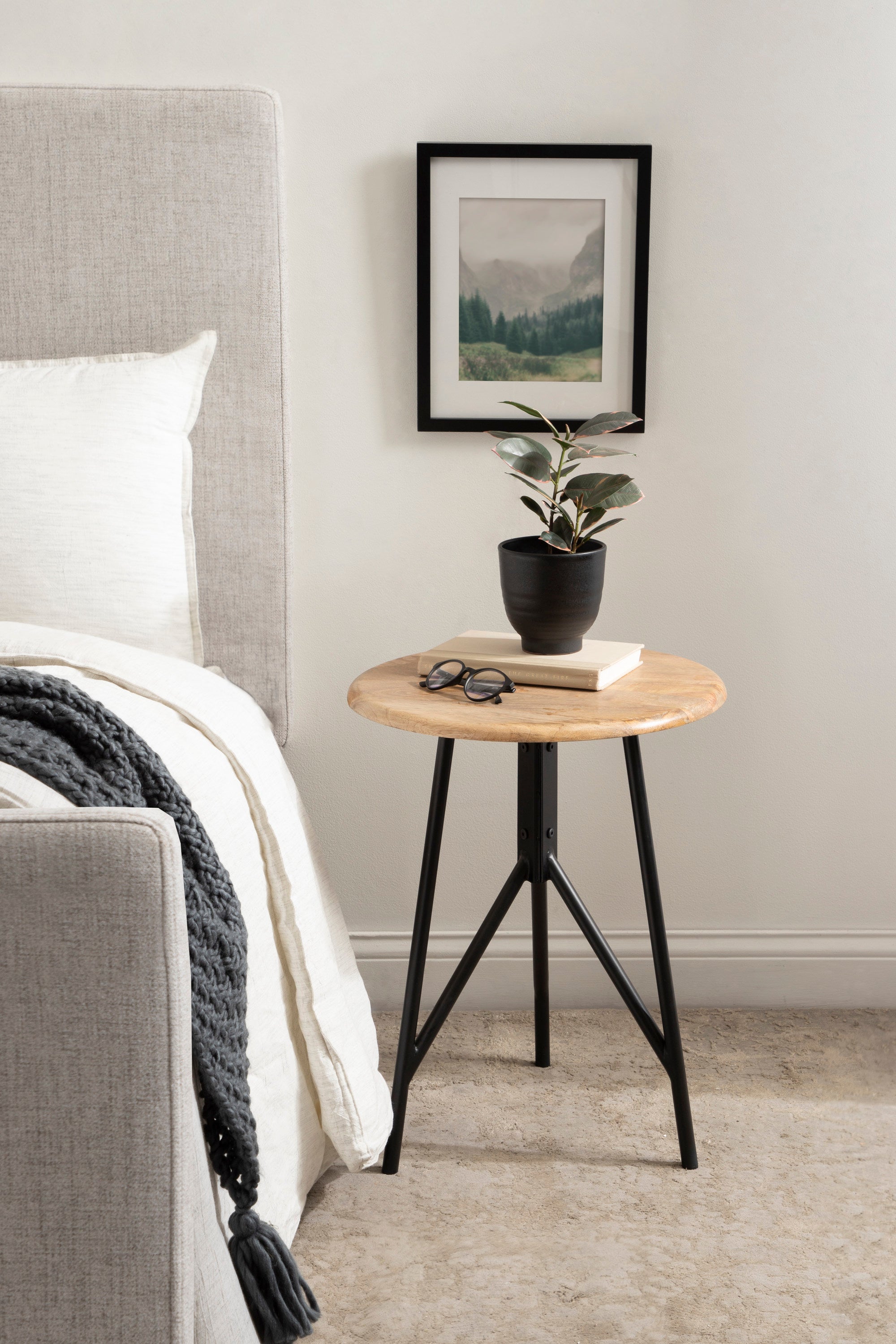 Pallson Round Wood Side Table