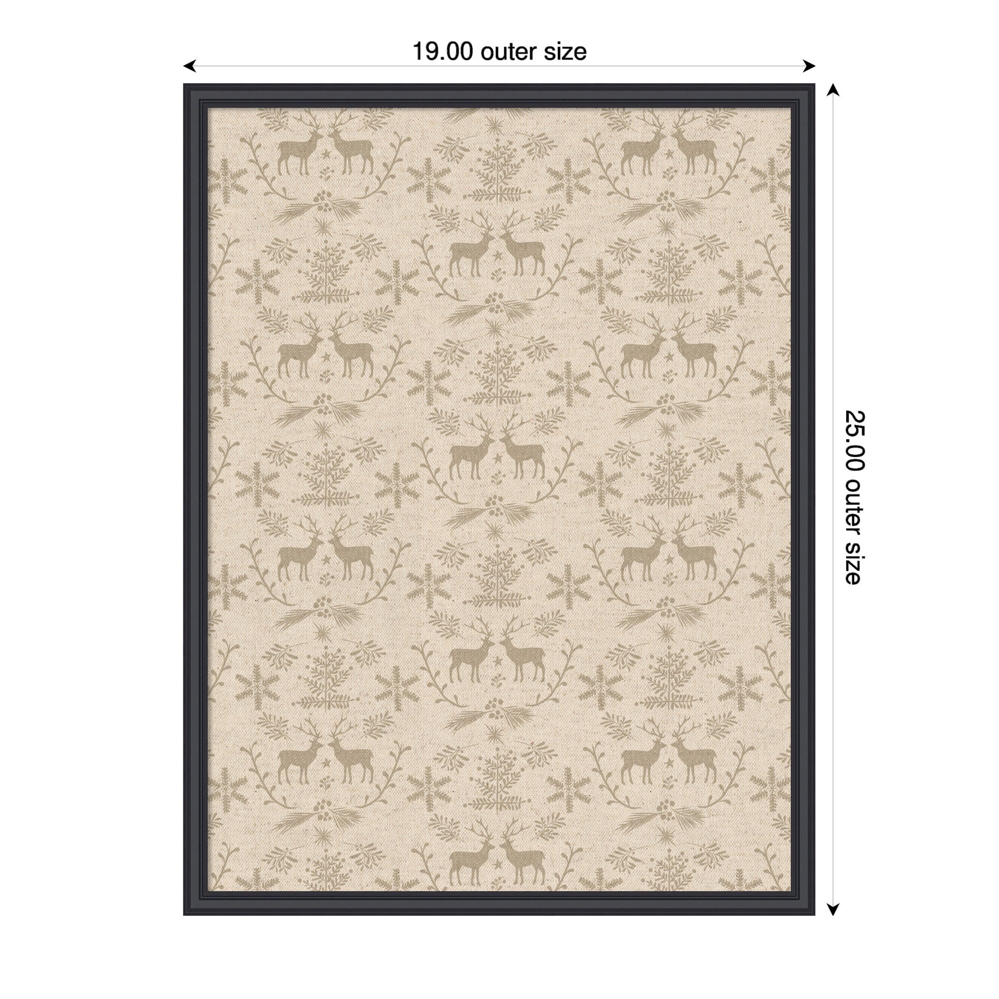 Pinboard Edith Black 19x25 2