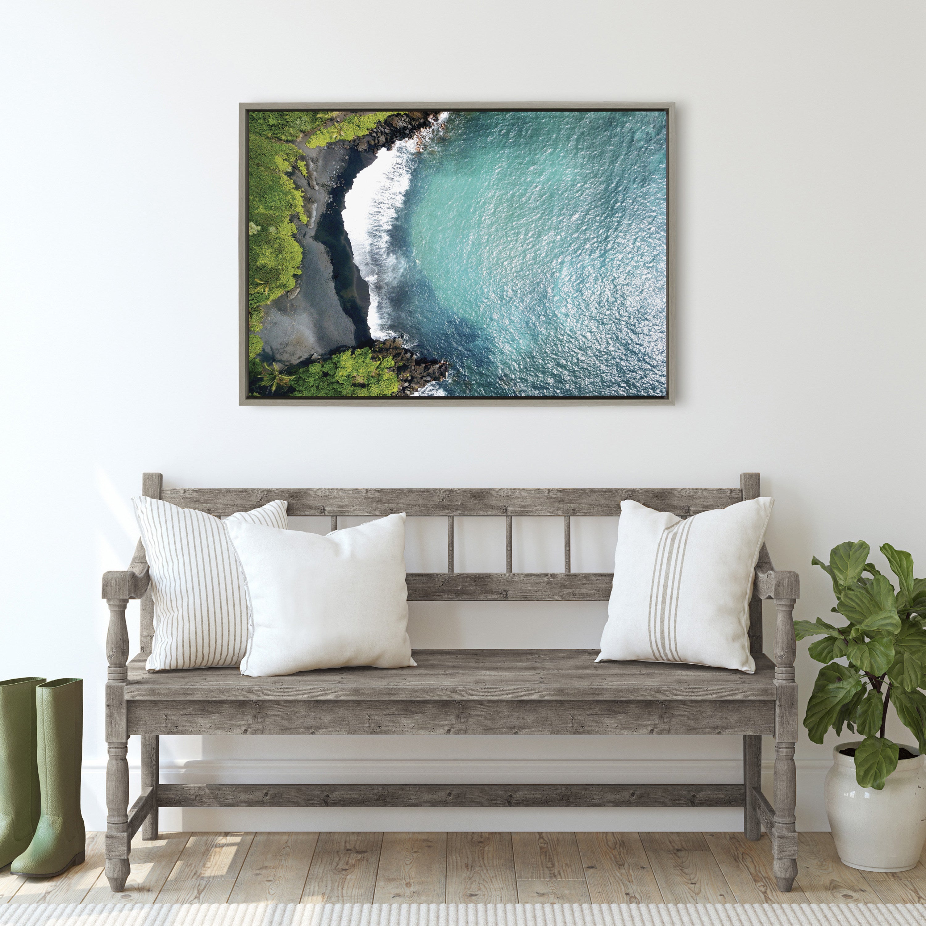 Framed Canvas Sylvie Graywash 23x33 7