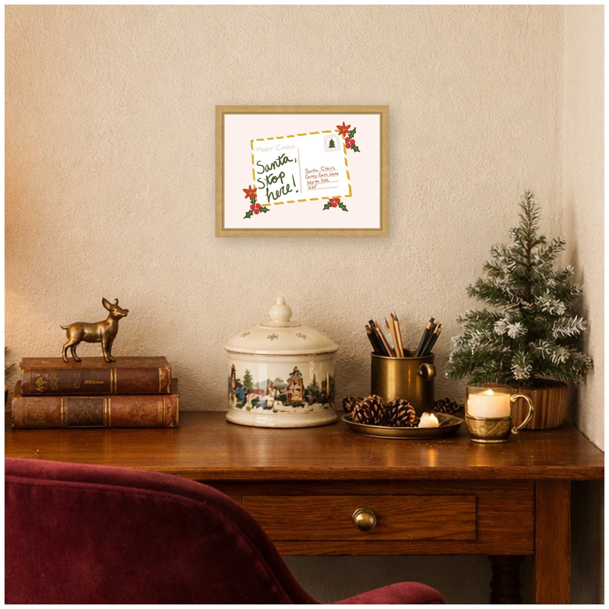 Framed Canvas Sylvie Bright Gold 13x10 6
