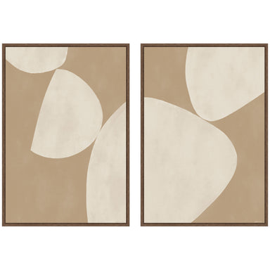 Art Set 2 Piece Set 23x33 Sylvie Walnut 1