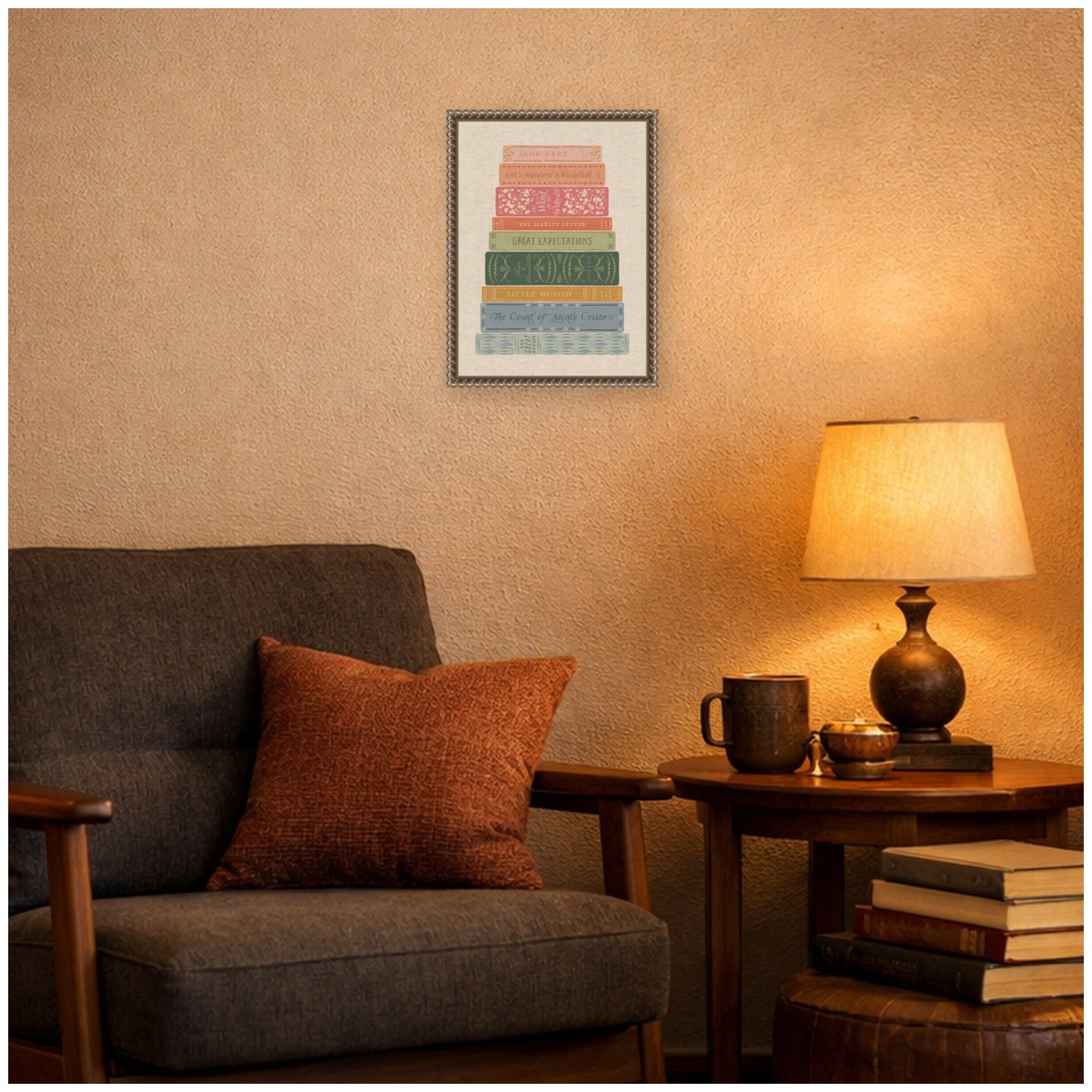 Framed Canvas Sylvie Beaded Dark Gold 10x13 4