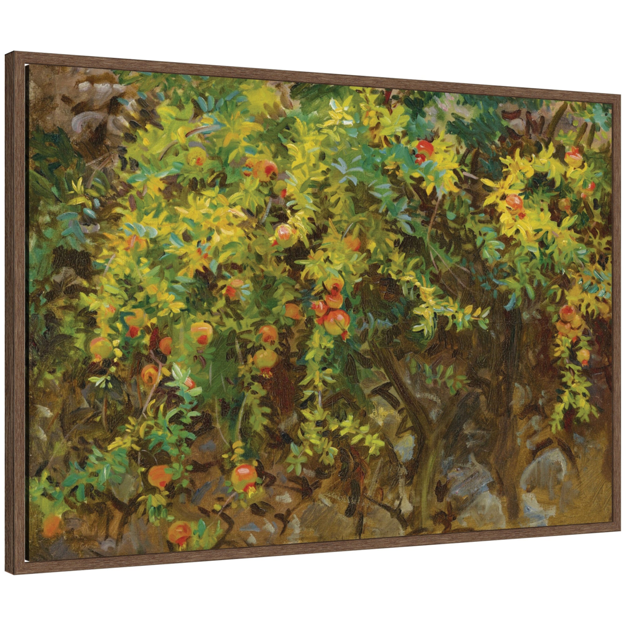 Framed Canvas 33x23 Sylvie Walnut 1