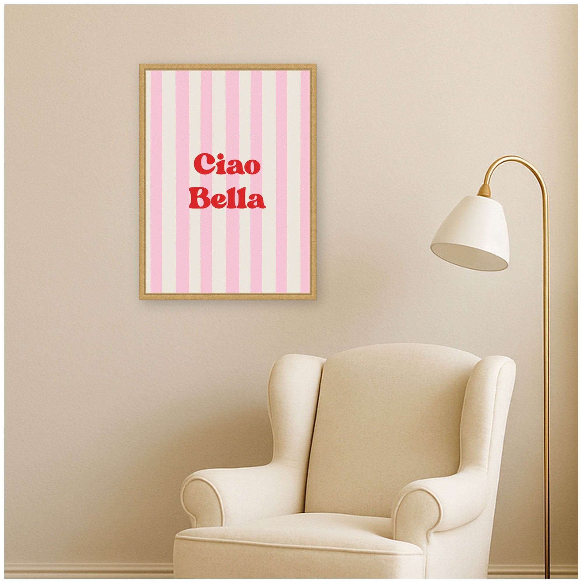 Framed Canvas 18x24 Sylvie Bright Gold 7