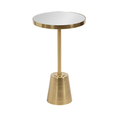 Side Table Mirror Gold 14x14x24 1