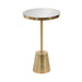 Side Table Mirror Gold 14x14x24 1