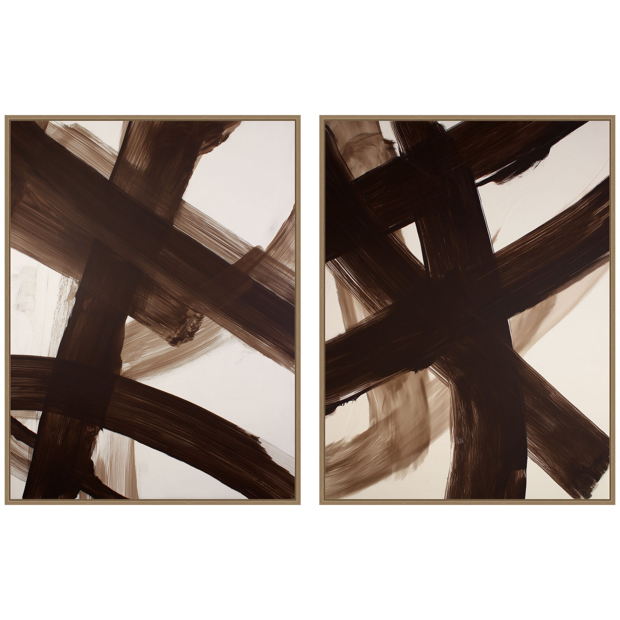 Art Set 2 Piece Set 31x41 Sylvie Dark Gold 1