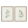 Sylvie Eucalyptus Framed Canvas Set by Maja Mitrovic of Makes My Day Happy