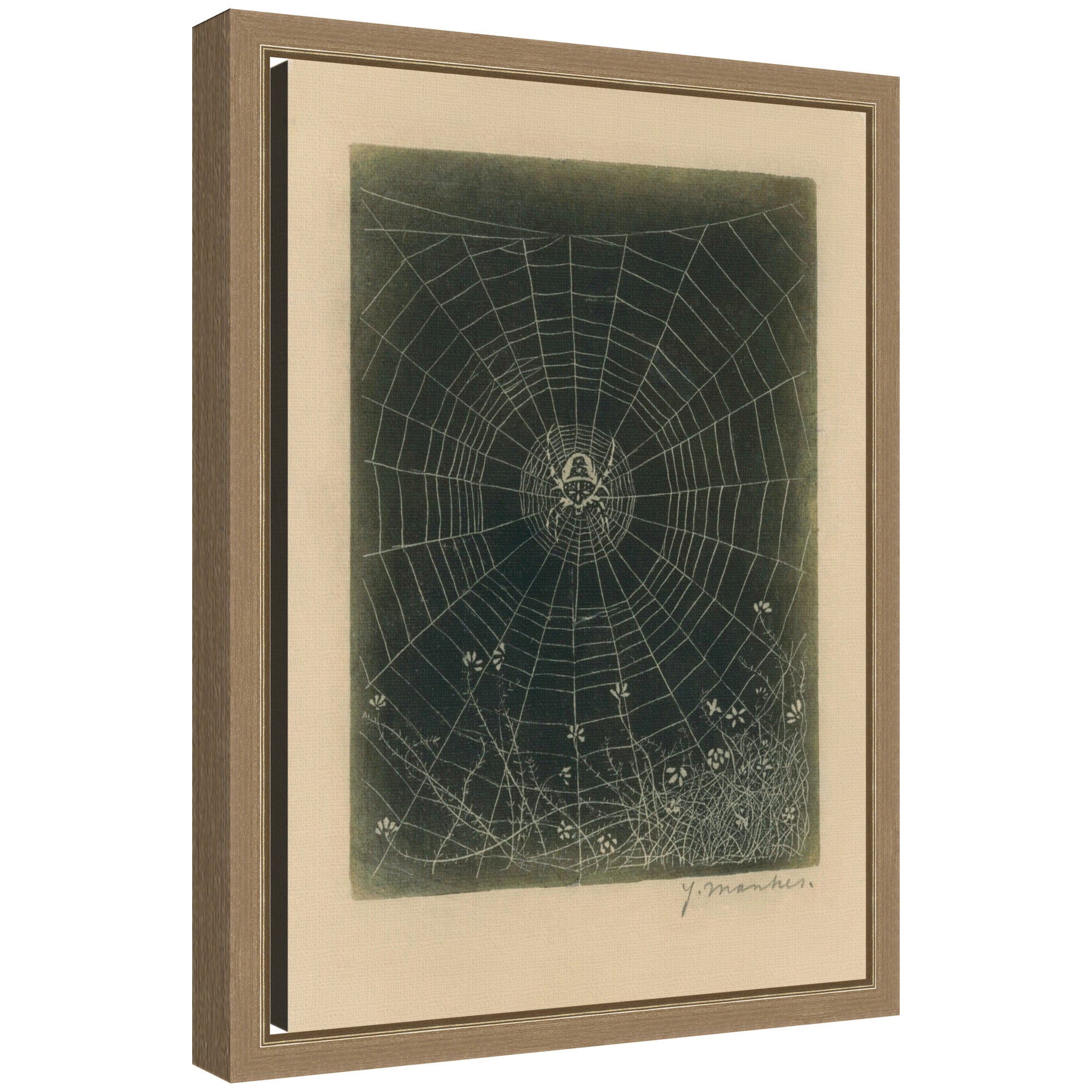 Framed Canvas 10x13 Sylvie Dark Gold 1