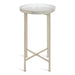Tea Table Silver White 14x14x26 3