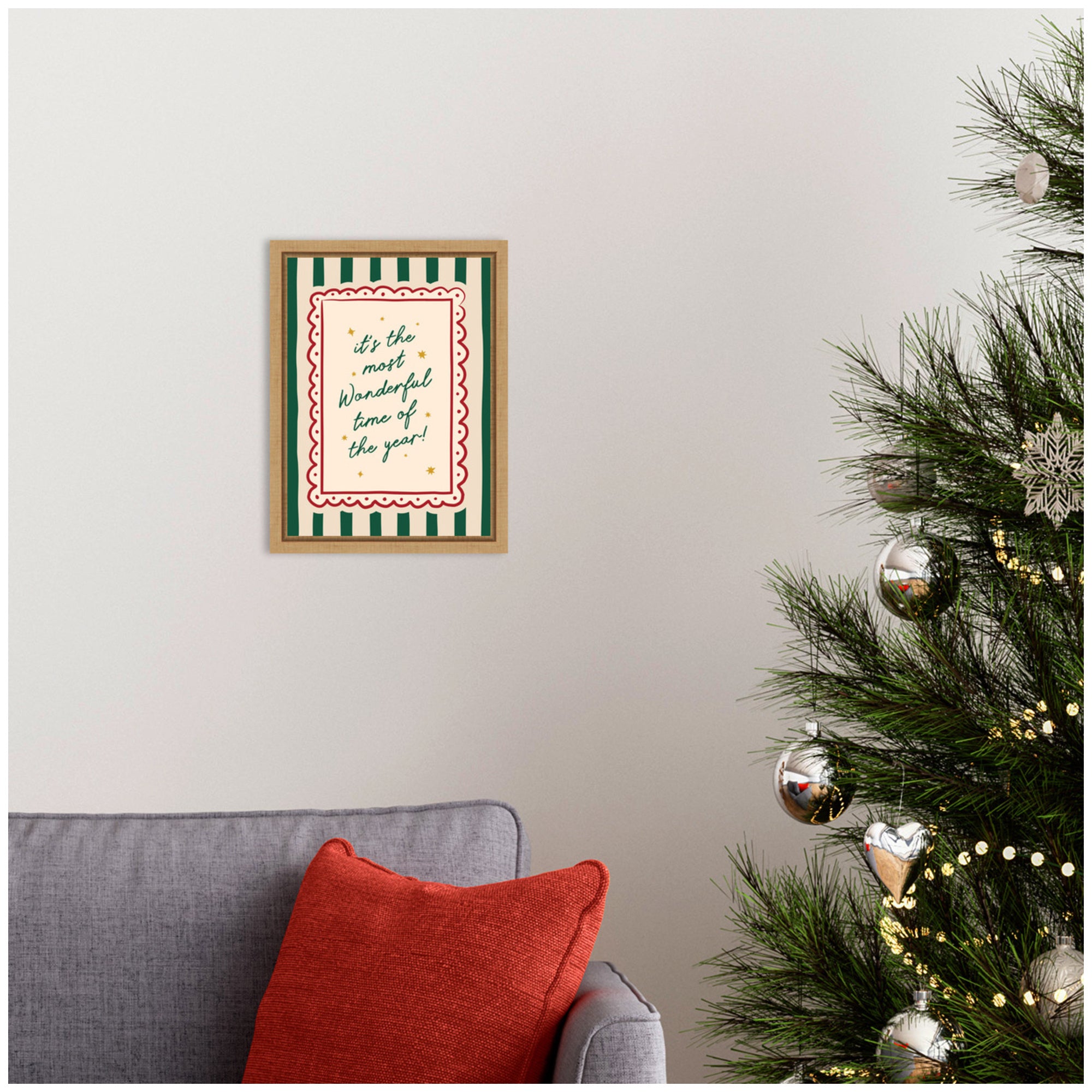Framed Canvas Sylvie Natural 10x13 5