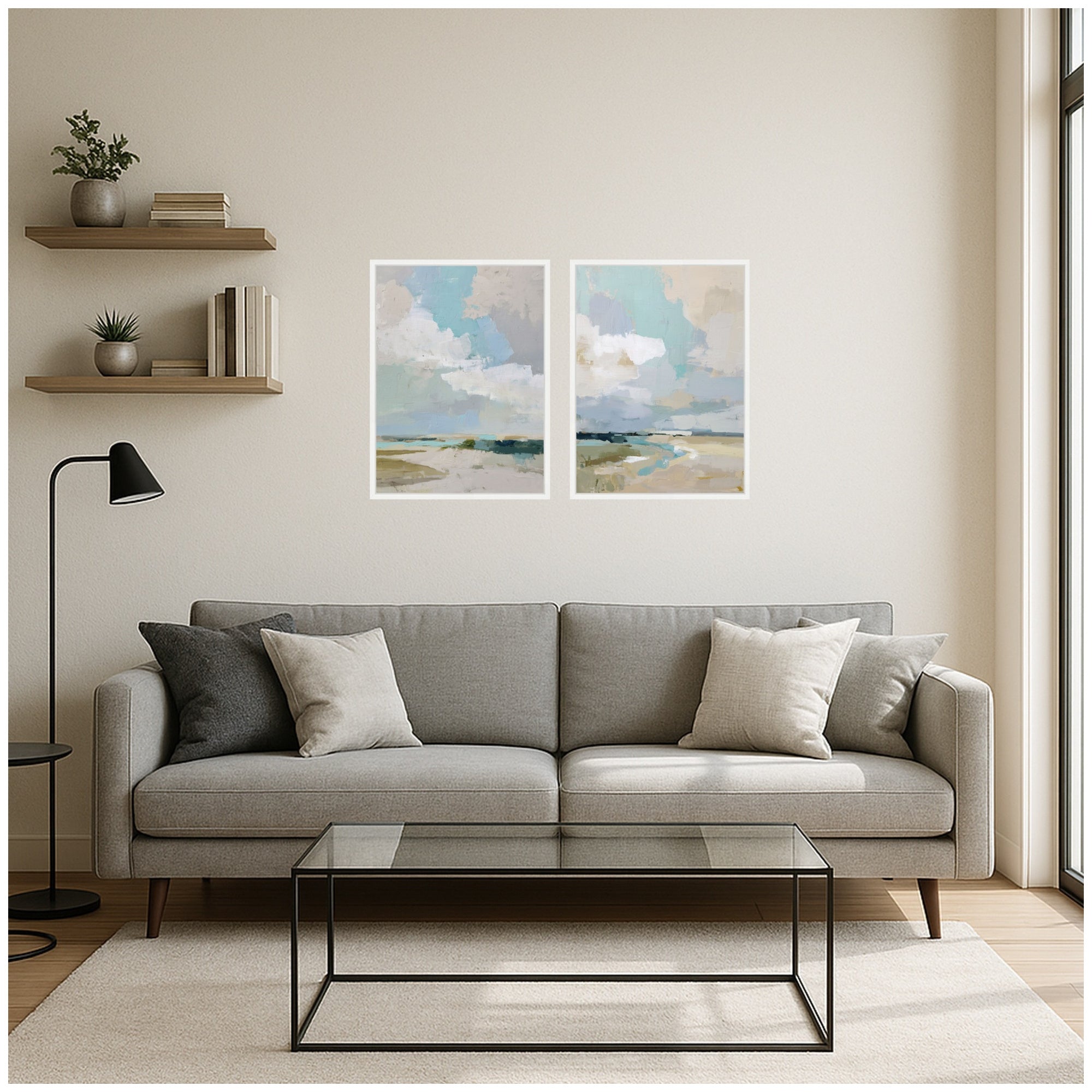Art Set 2 Piece Set 18x24 Sylvie White 6