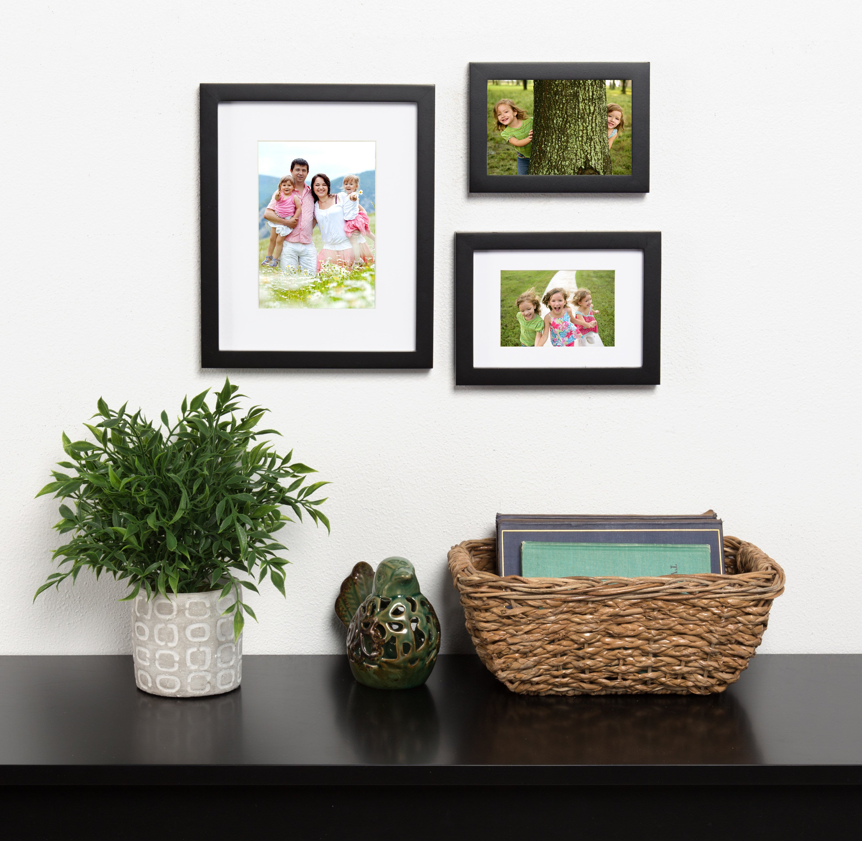 Tabletop Frame Black 8x10 matted to 5x7 6