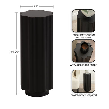 Drink Table Black 9x9x22 2